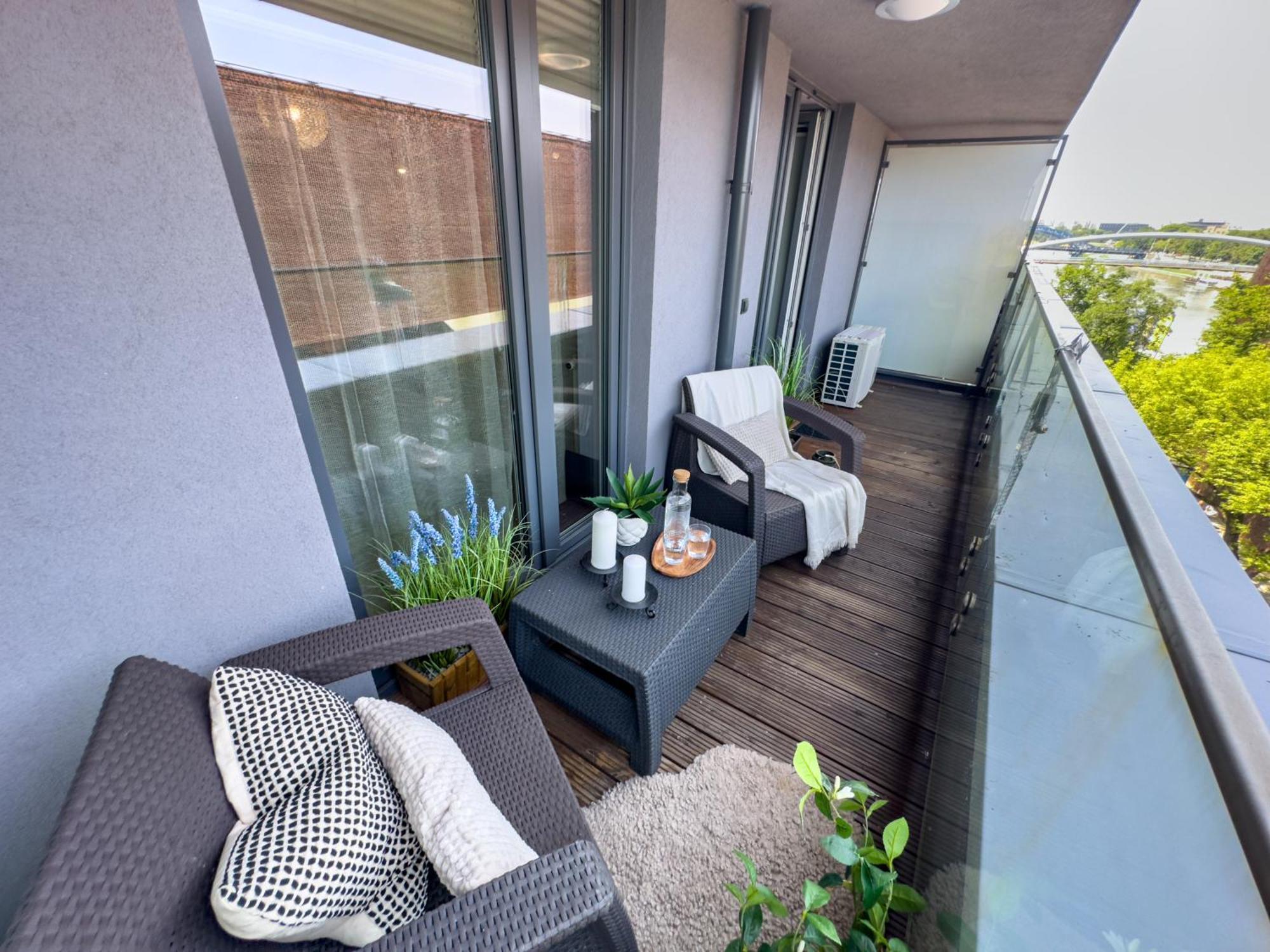 Nadwislanska Przystan Apartament Z Widokiem Na Wisle Cracovia Esterno foto